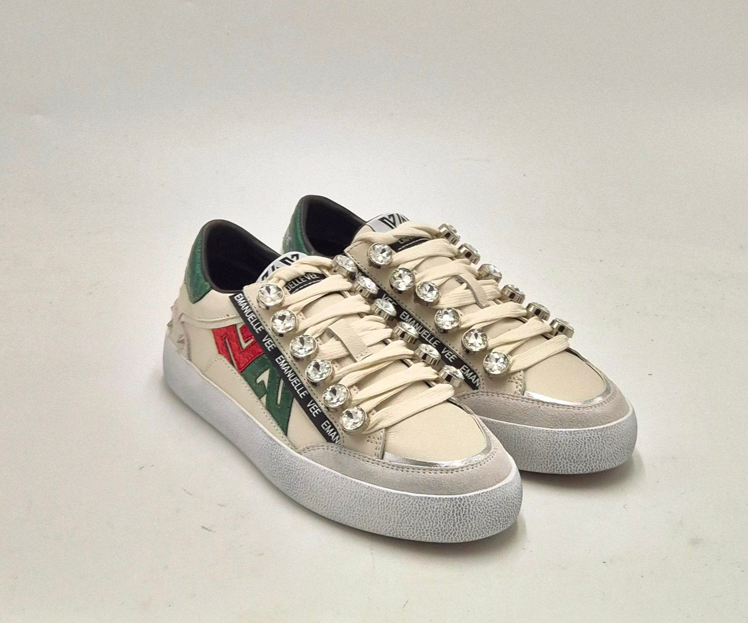 Emanuelle Vee sneaker bassa pelle panna P30013P011CB