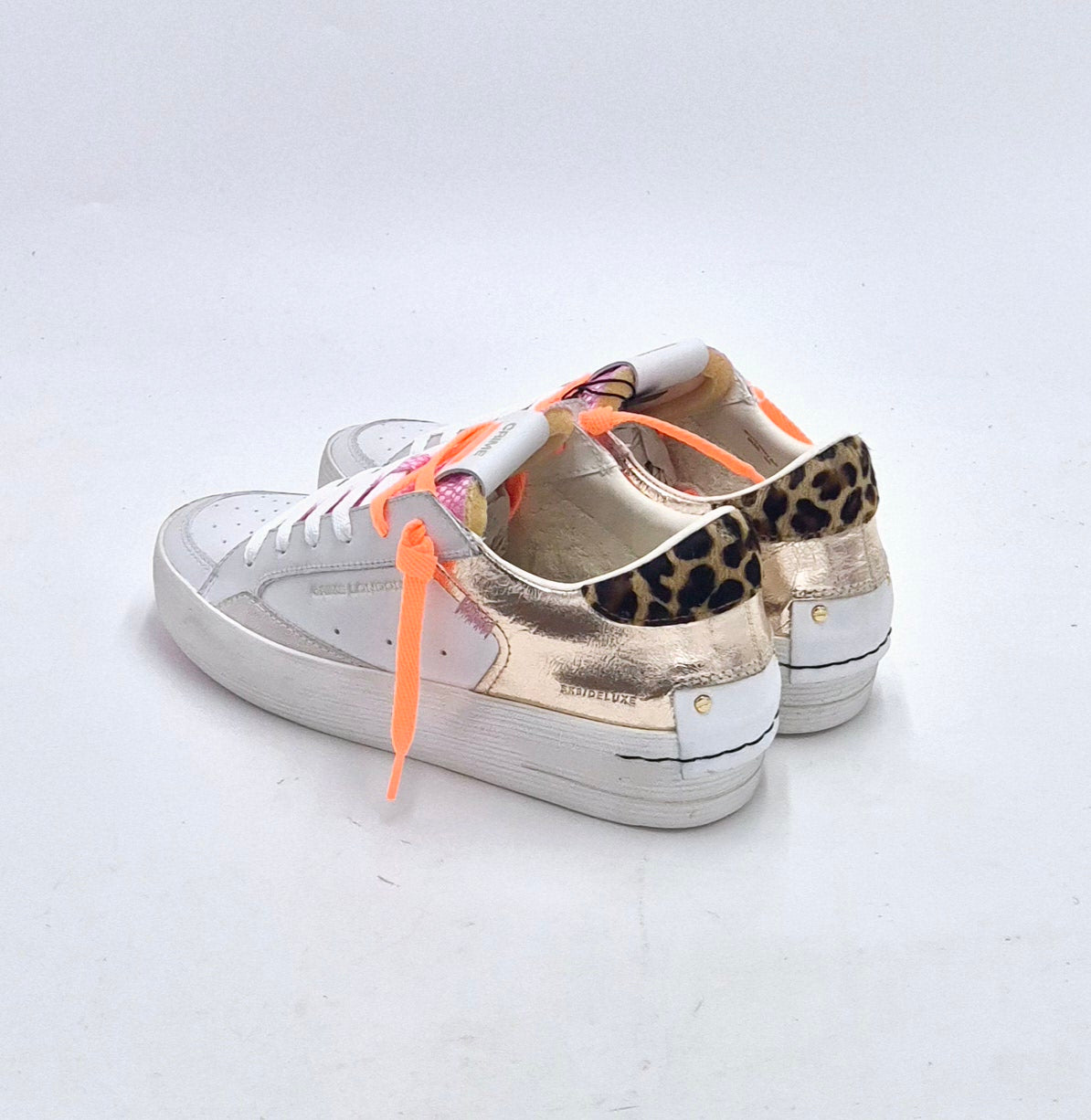 Crime sneakers SK8 Deluxe Heel pelle bianca 20131PP7