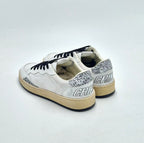 Crime sneakers pelle Chelsea bianco/glitter argento 21203PP7