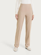 Ragno pantalone dritto in tessuto compact DO32PP100M cammello