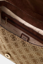 Guess borsa logata a spalla Samantha HWJG2313146LGW marrone