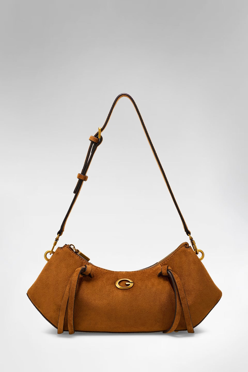 Guess Borsa a spalla Allegra in suede HWSG2237180COG  COGNAC