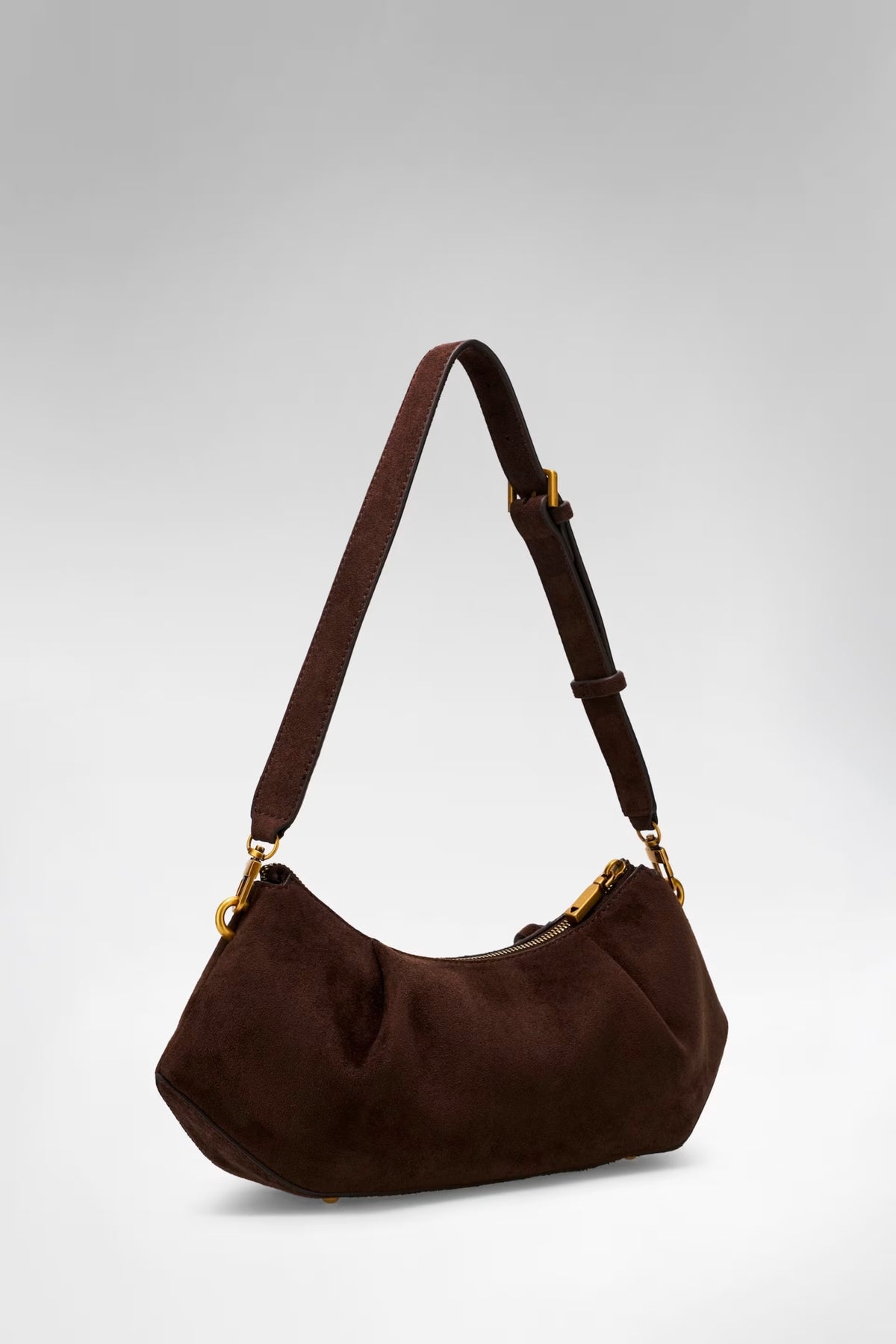 Guess Borsa a spalla Allegra in suede HWSG2237180ESP moro