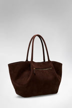 Guess Borsa a spalla Allegra in suede HWSG2237230ESP moro