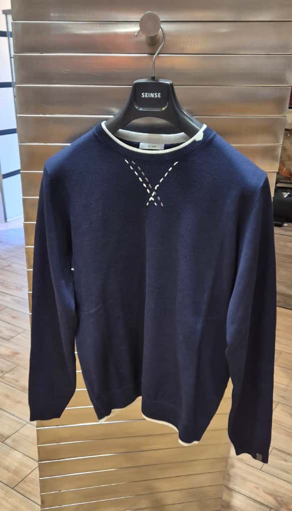 Seinse maglia in misto viscosa MI3084AA/BLUENAVYOFF