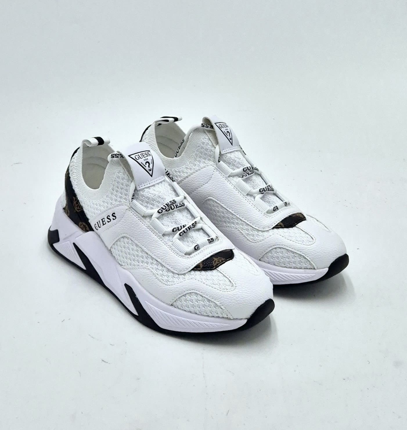 Guess sneaker tessuto stretch FLPGE2FAL12 bianco