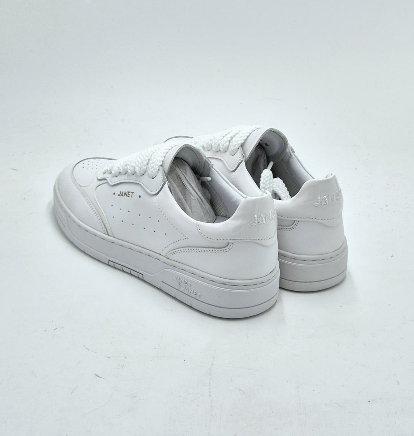 Janet & Janet sneakers pelle bianca J090A