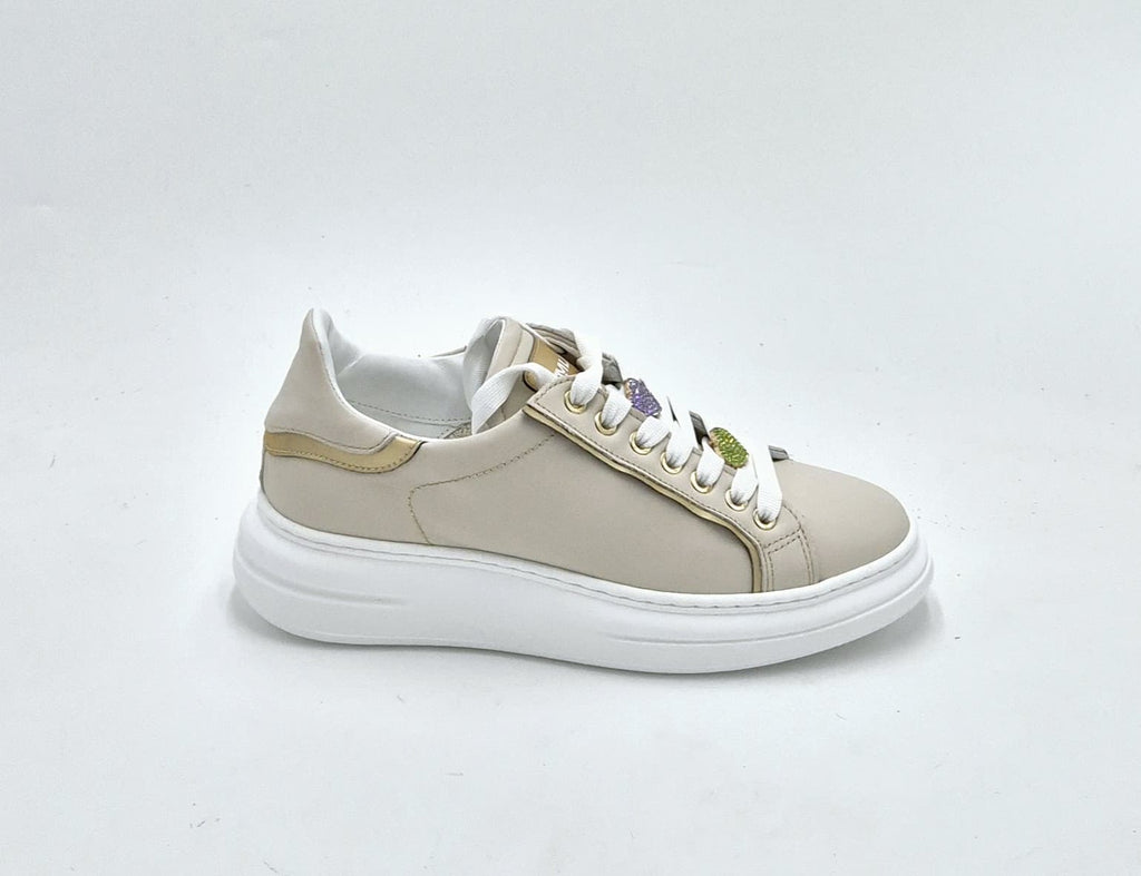 Meline' sneaker pelle avorio 608 ACC-BI