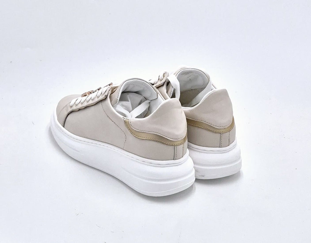 Meline' sneaker pelle avorio 608 ACC-BI