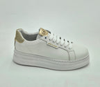 Janet & Janet sneaker J431B white/gold/platino pelle