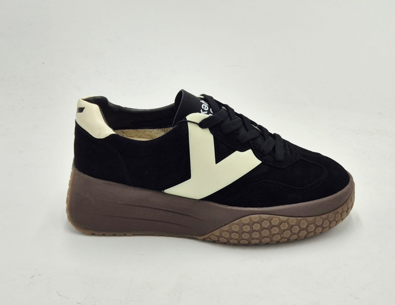 Keh.noo sneaker camoscio zeppa W25A00KW9767 989 nero