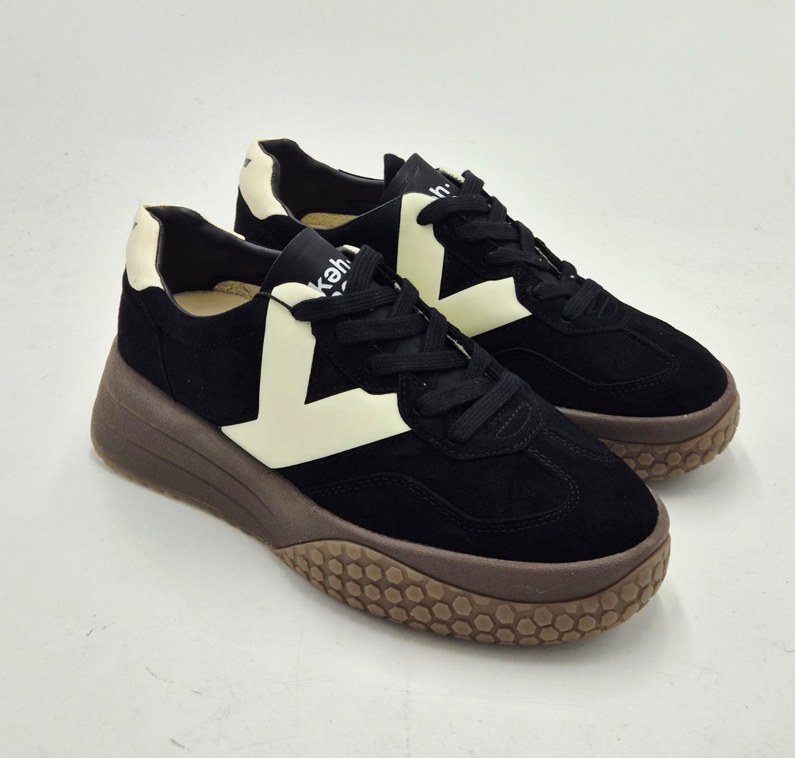 Keh.noo sneaker camoscio zeppa W25A00KW9767 989 nero