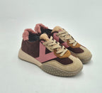 Keh.noo sneaker camoscio con teddy A00KW9743634 marrone/rosa