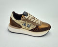 Sun 68 sneaker donna con zeppa Big Ally glitter oro Z4521243