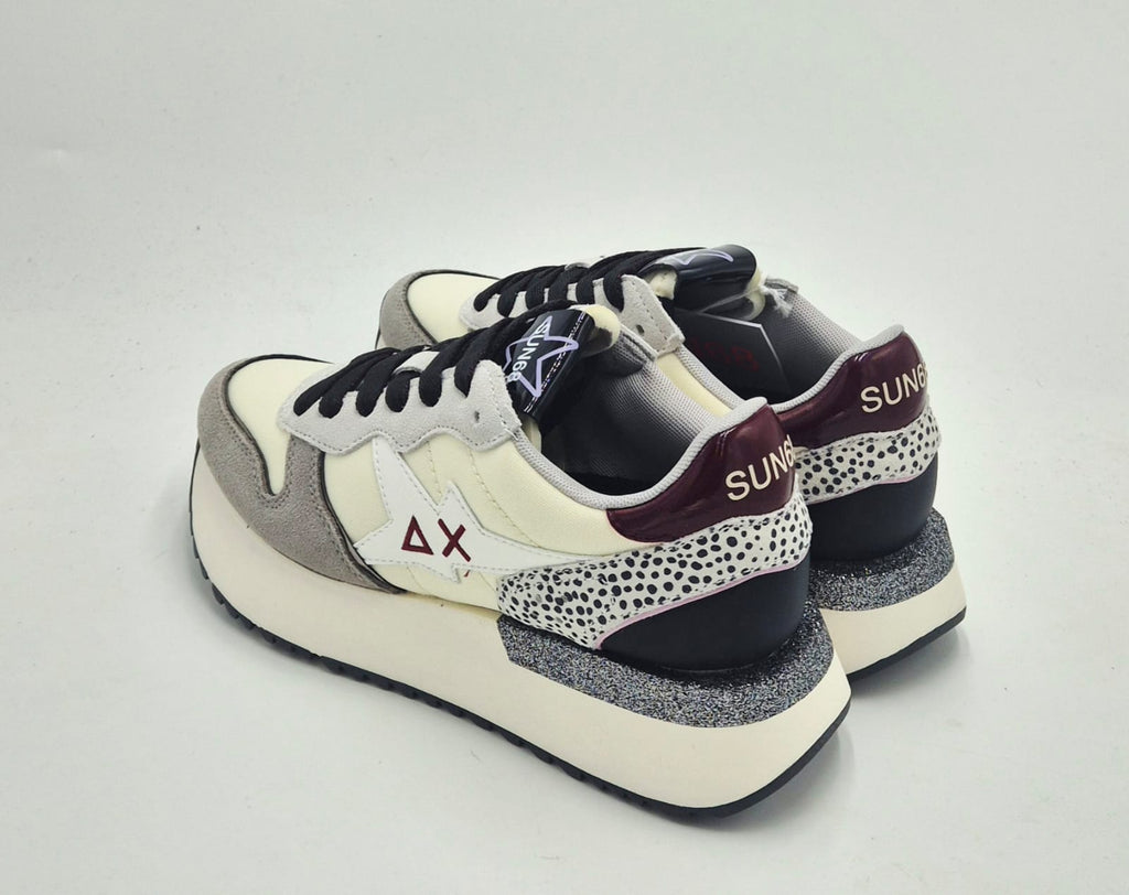 Sun 68 sneaker donna big Stargirl mixmaterialo bianca Z4522131