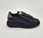 Meline' sneaker pelle made in italy 665BIW189 nero