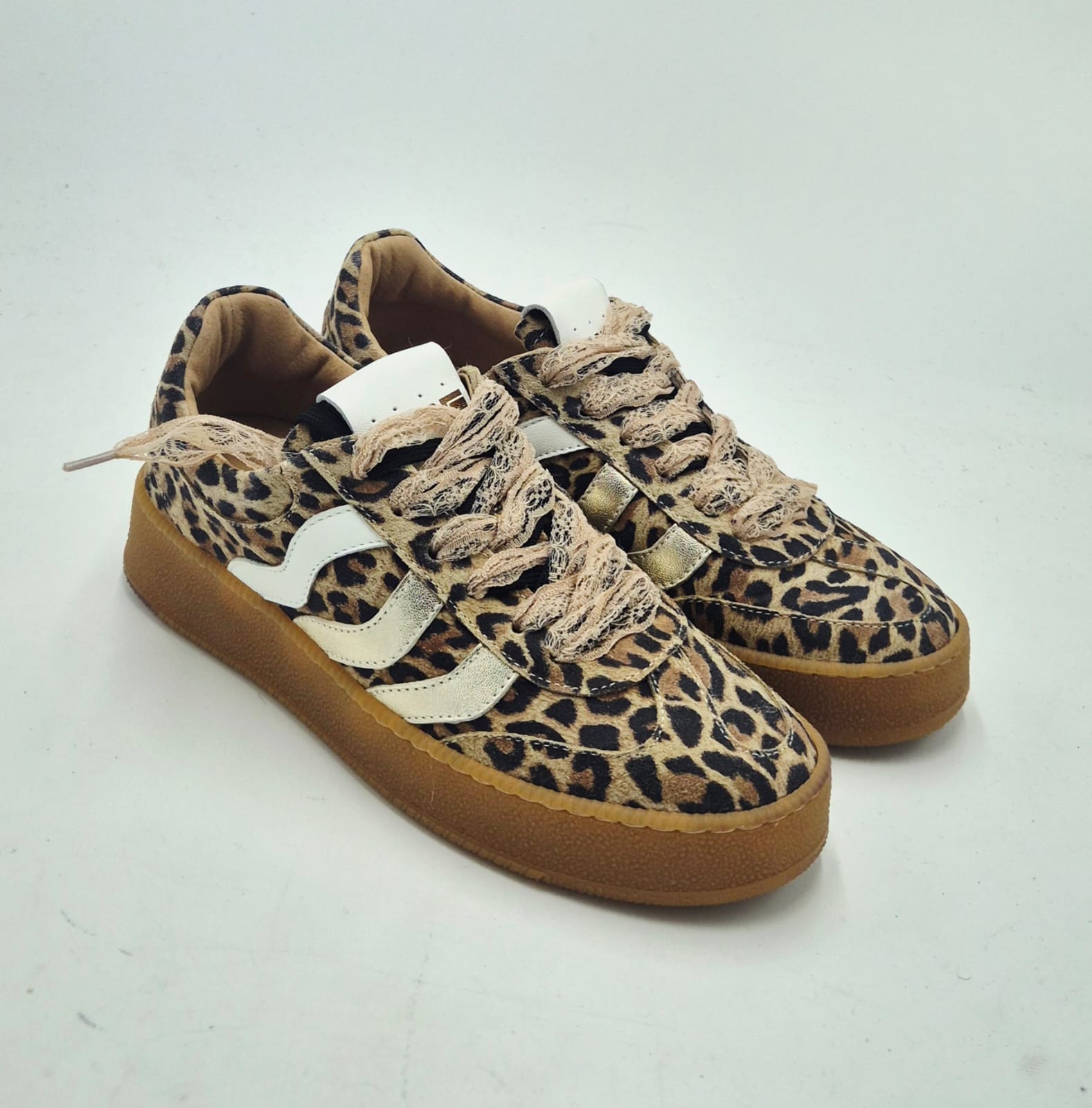 Meline' sneakers in pelle made in italy 10SBT/MACULATO