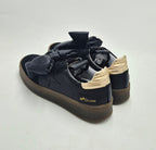 Meline' sneaker pelle made in italy 526FBSBT/W64 pelle e camoscio nero