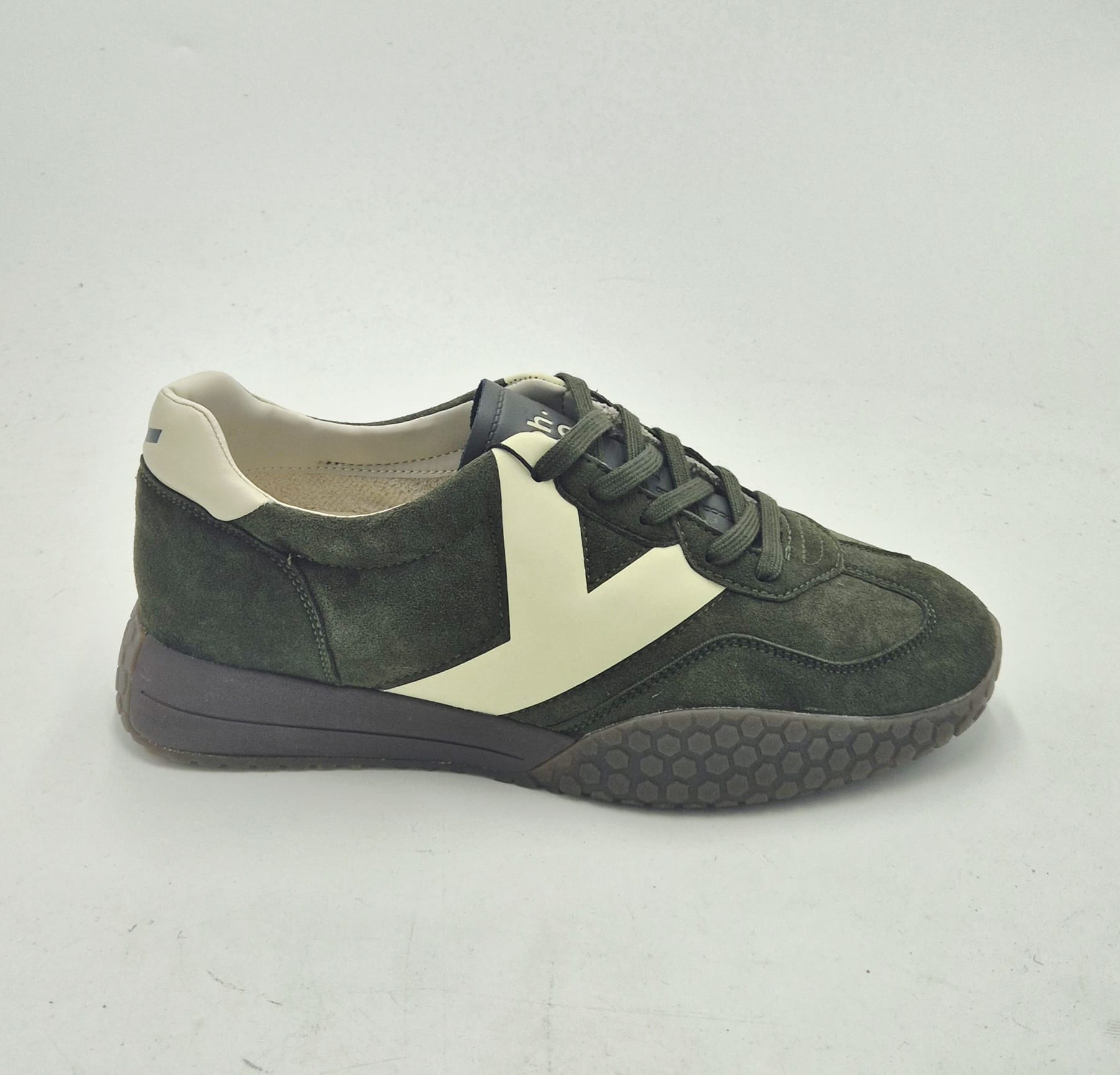 Khe.noo sneaker uomo camoscio verde  A00K9774417