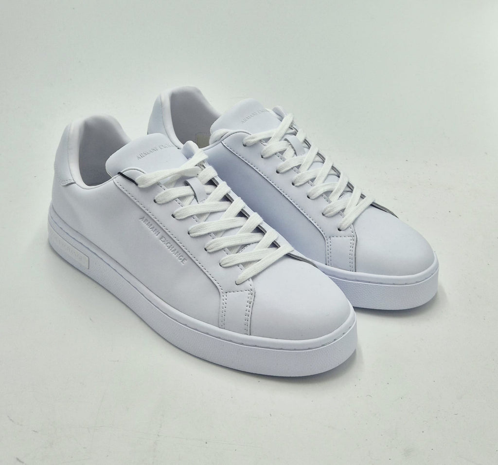 Armani exchange scarpa pelle bianca total white XM000141AF11912