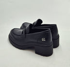 Queen Helena mocassino fondo gomma con tacco X33-80 nero