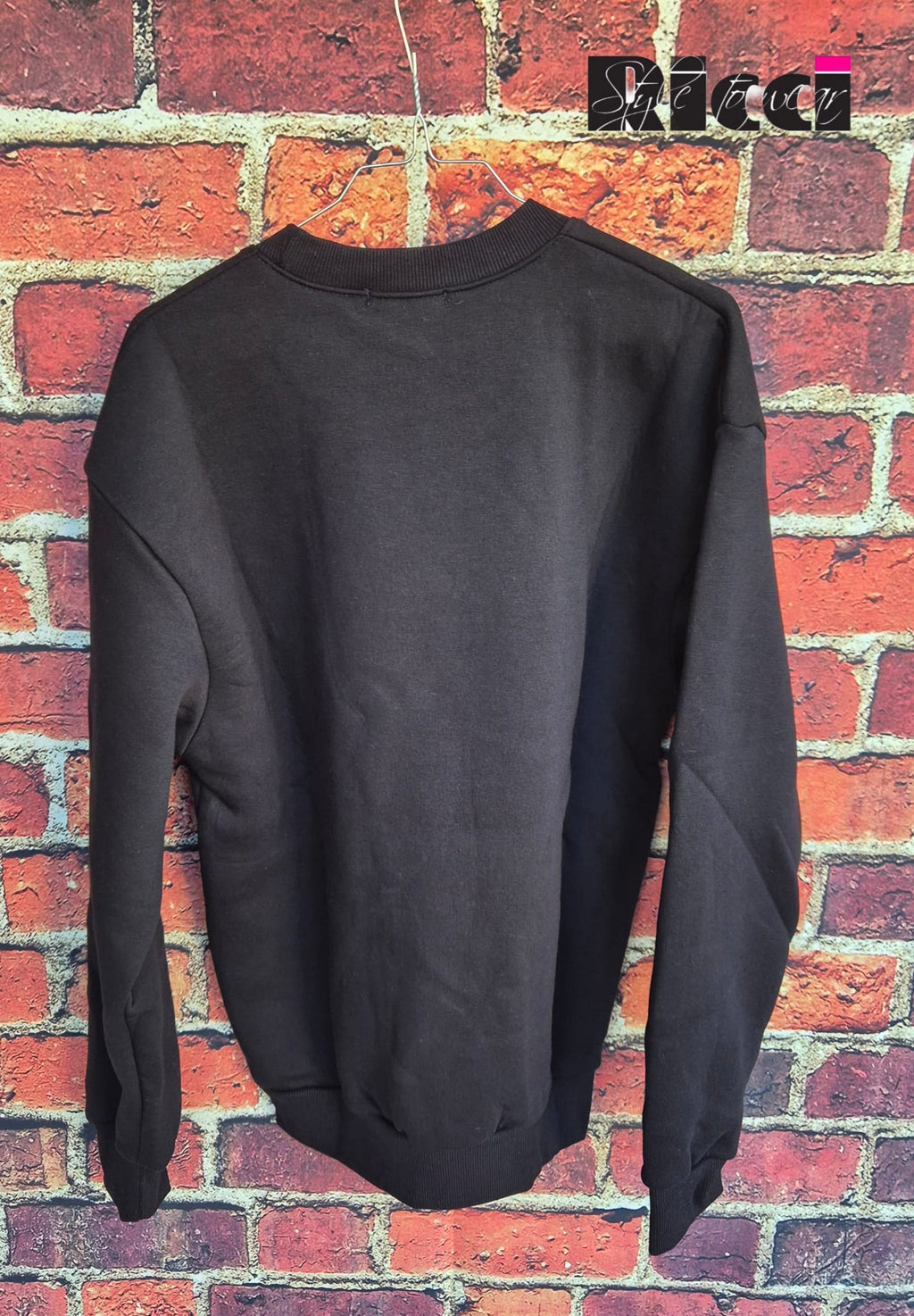 Adon felpa girocollo felpata colore nero