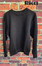 Adon felpa girocollo felpata colore nero