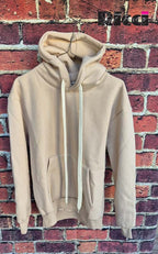 Adon felpa cappuccio hoodie felpata color avorio