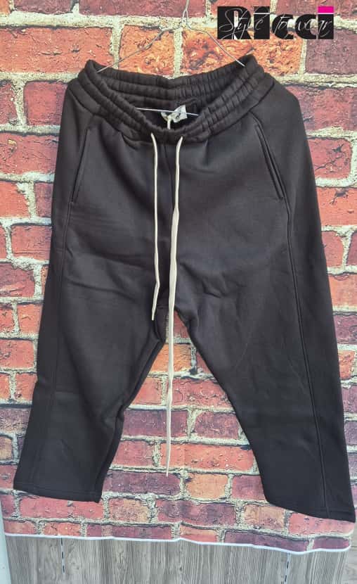 Adon pantalone in felpa cotone felpato colore nero