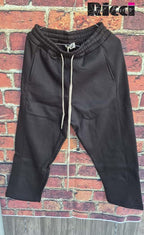 Adon pantalone in felpa cotone felpato colore nero