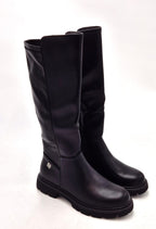 Queen Helena stivale biker elasticizzato nero X33-72BK