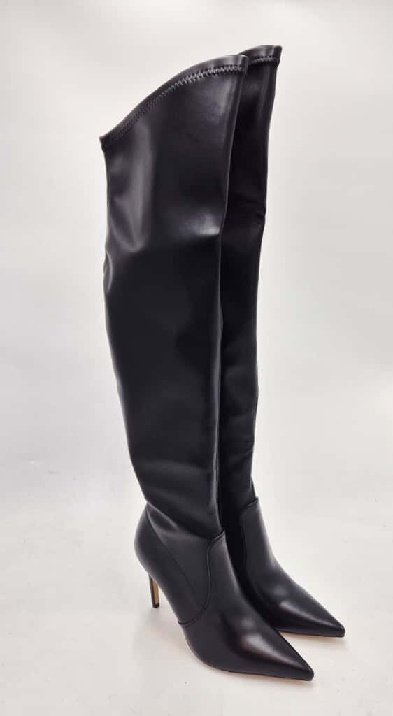 Queen Helena stivale alto tacco alto K3937 nero