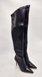 Queen Helena stivale alto tacco alto K3937 nero