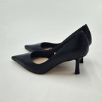 Queen Helena decoltè tacco medio sfilato colore nero K3642