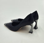 Queen Helena decoltè tacco alto sfilato colore nero K4058