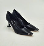 Queen Helena decoltè tacco alto sfilato colore nero K4058