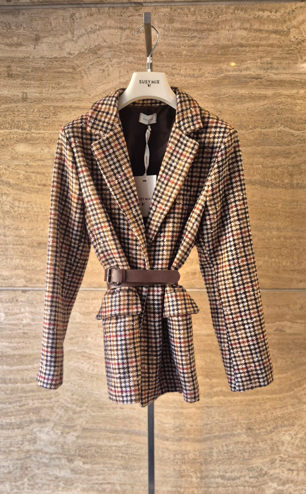 Susy mix giacca con cintura fantasia 59377GU66