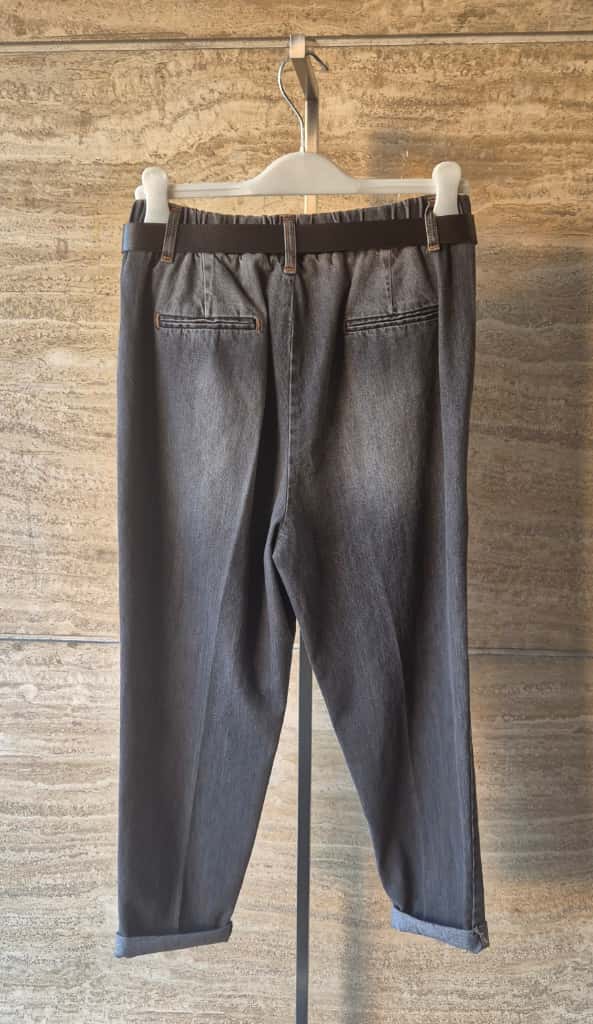 Susy mix jeans denim grigio con cintura 807554KACB25U46