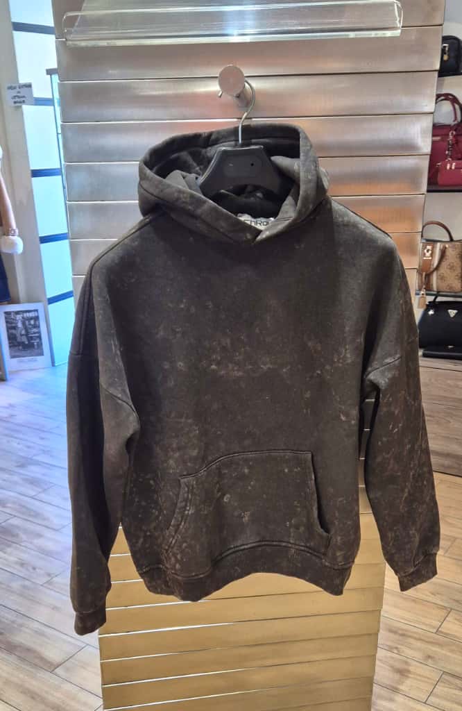 Adon felpa cappuccio maltinta moro FEP5586