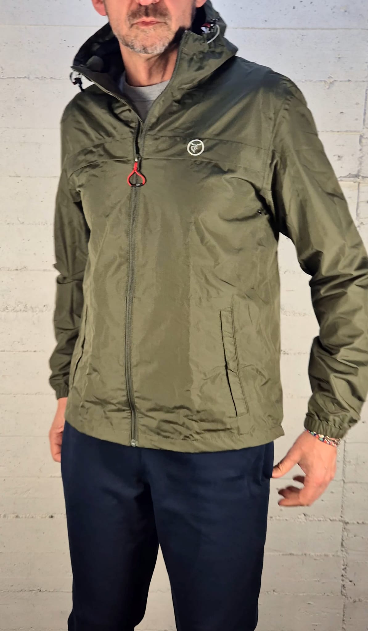 Redelk giacca antipioggia unisex Premium-Tex impermeabile unisex 10.000 mm verde 455