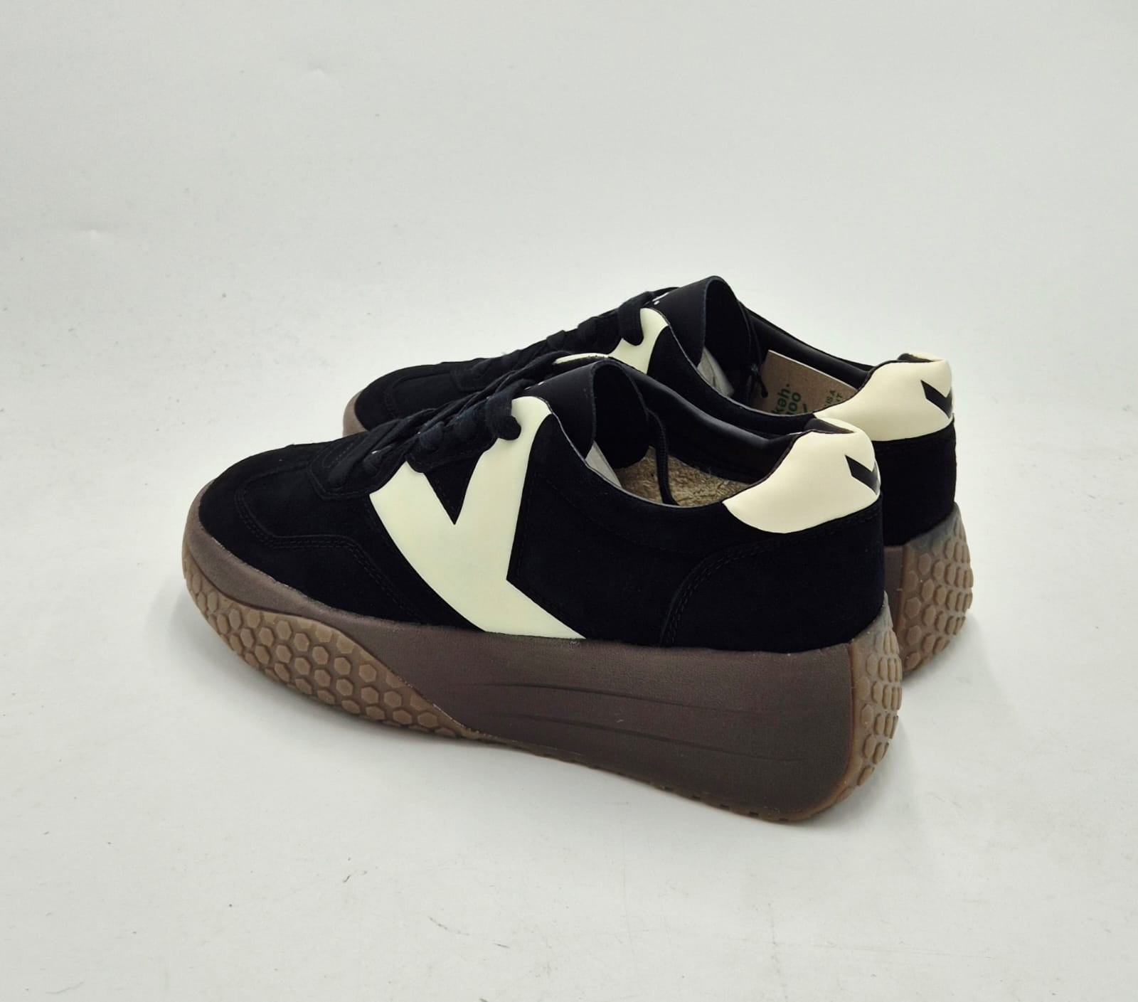 Keh.noo sneaker camoscio zeppa W25A00KW9767 989 nero