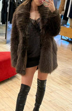 Susy mix ecopelliccia midi testa di moro 2486125U70