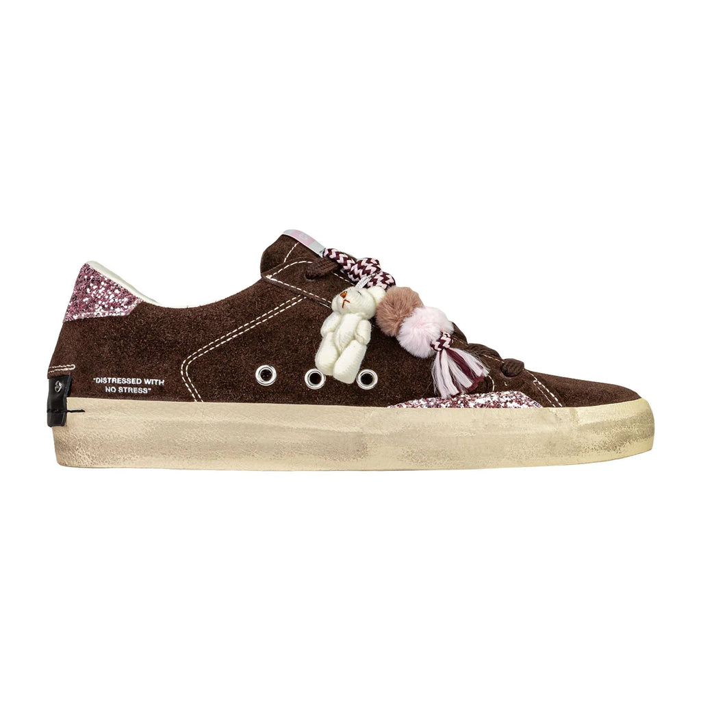 Crime London sneaker donna Distressed 23006AA9 marrone camoscio