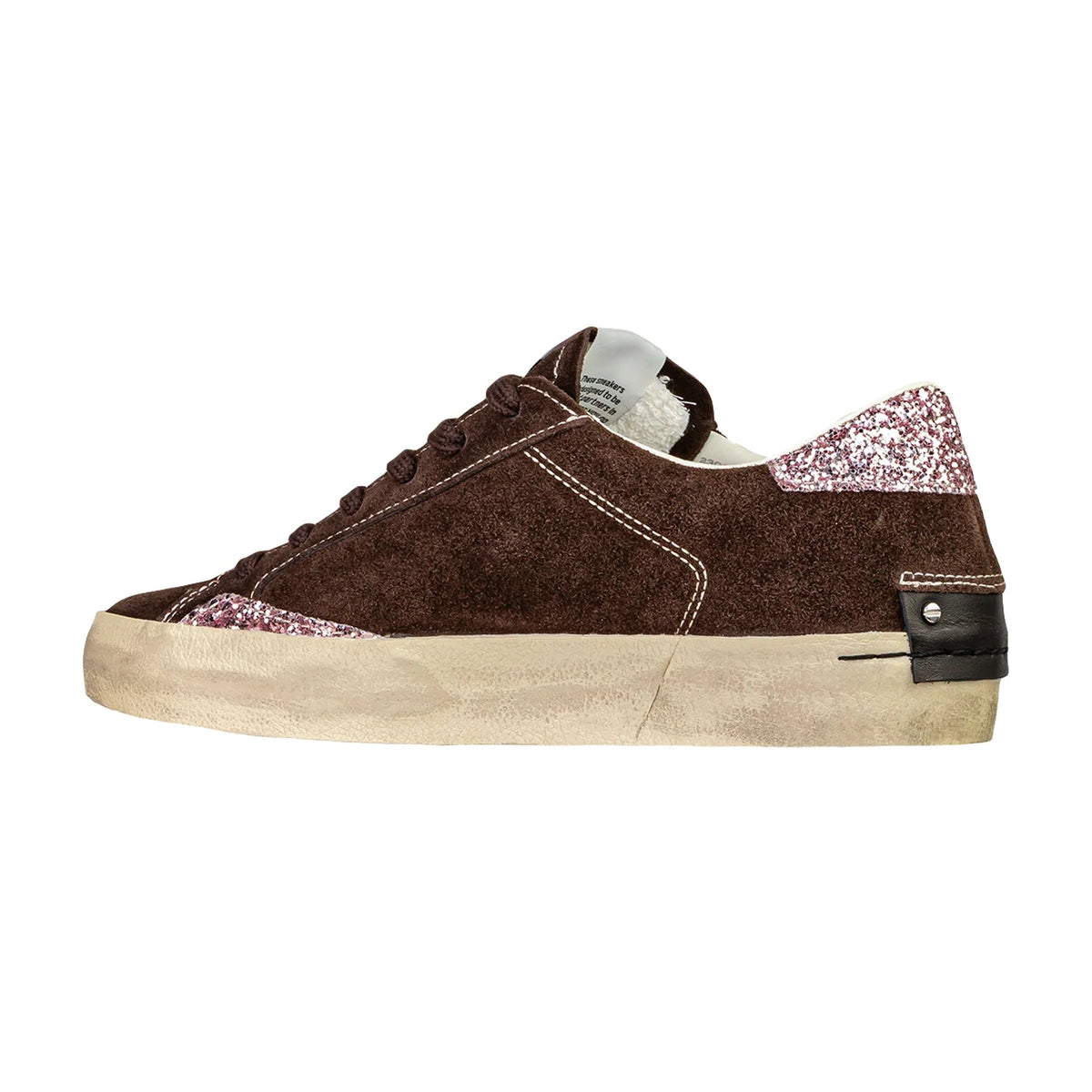 Crime London sneaker donna Distressed 23006AA9 marrone camoscio