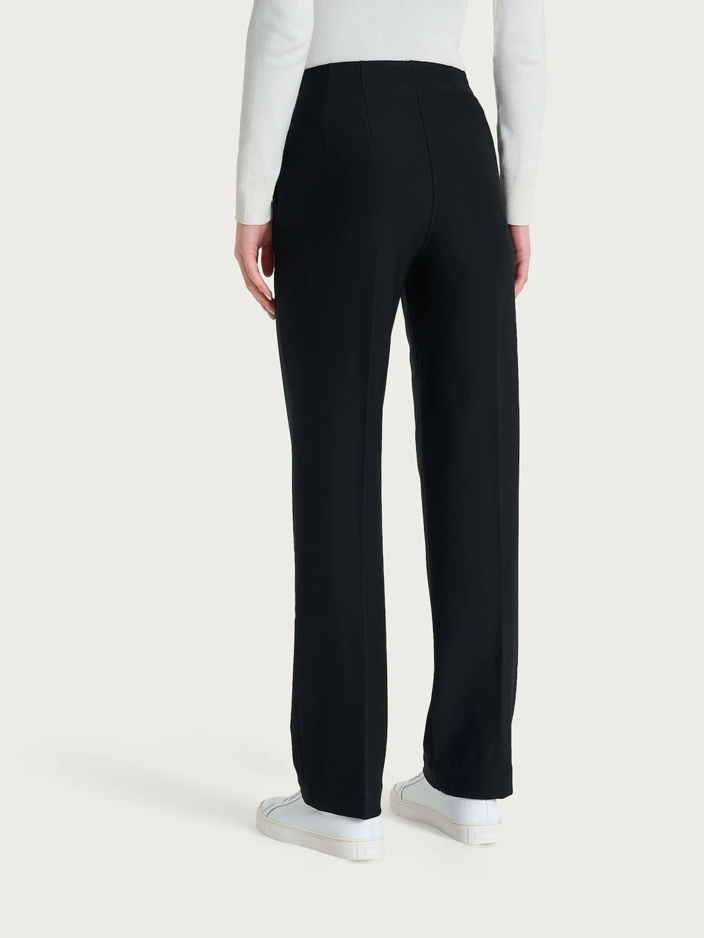 Ragno pantalone dritto in tessuto compact DO32PP020 nero