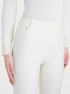 Ragno pantalone slim dritto in tessuto compact D091PW004 avorio