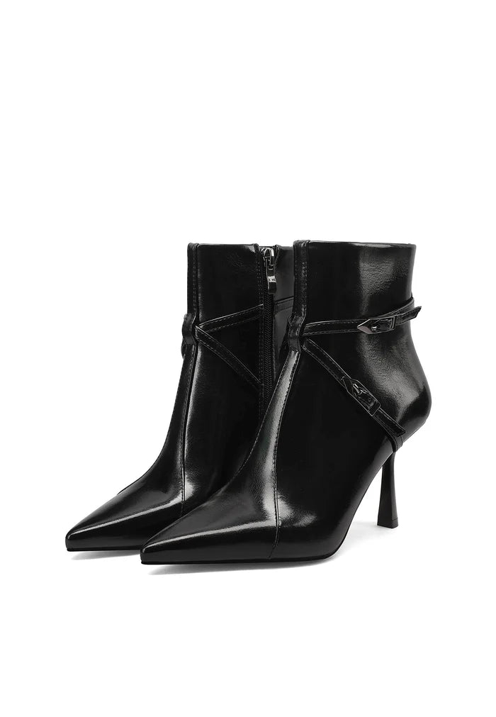 Queen Helena stivaletto vernice K5035 NERO