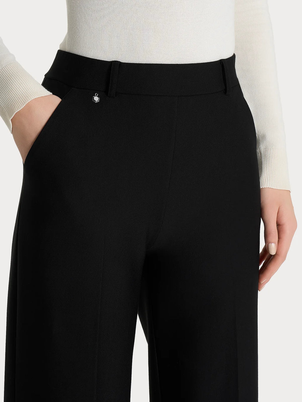 Ragno pantalone a palazzo con tasche DL20PA020 nero