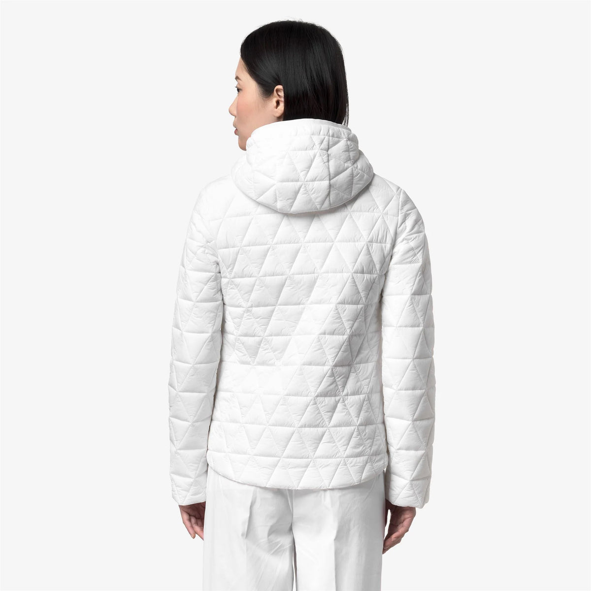 K-way giacca K2136EW 490 trapuntata BIANCA Lil diamond quilted warm jacket