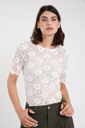 Susy mix t-shirt pizzo C2241WU80 panna